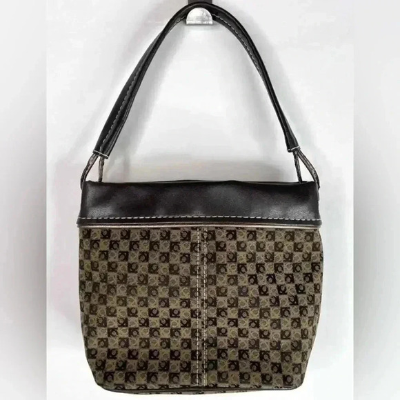 Liz Claiborne Vintage LC Monogram Handbag - Picture 8 of 13